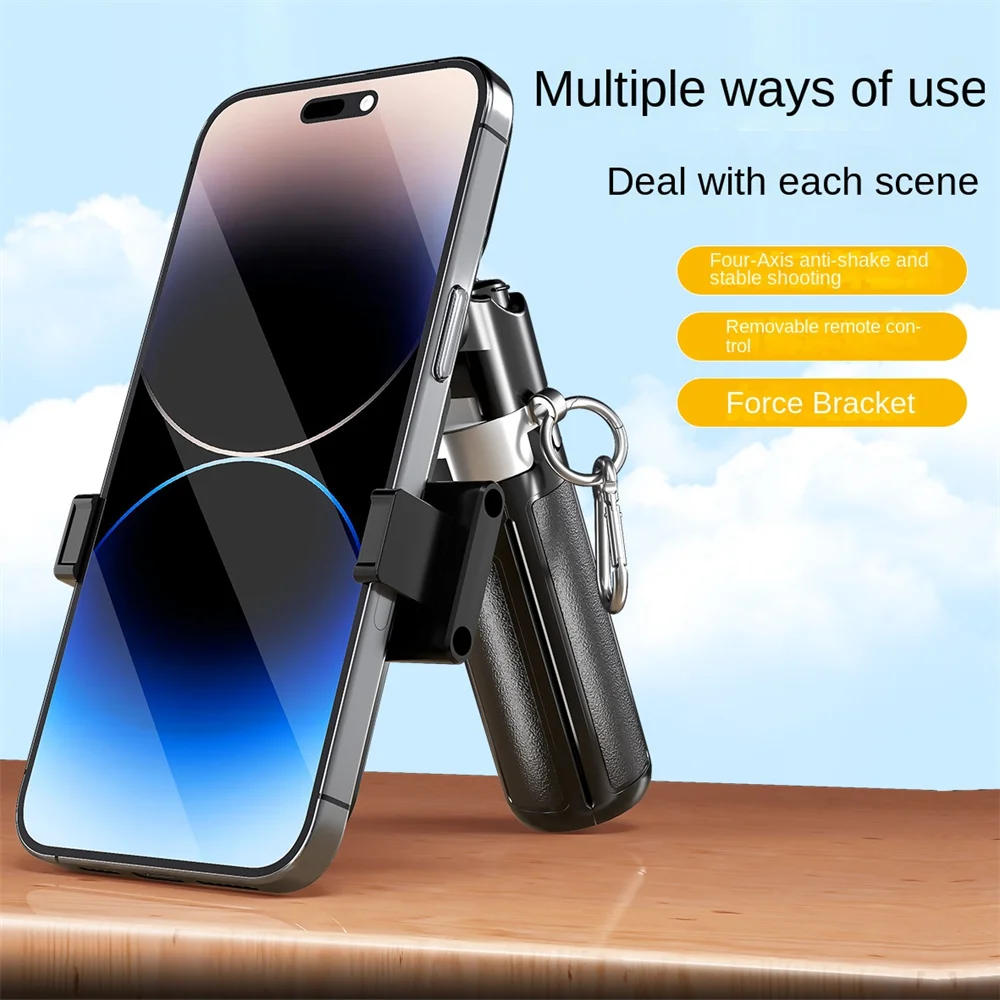 COOL DIER 2025 تصميم مطور بلوتوث صغير محمول تلسكوبي متعدد الوظائف حامل ثلاثي معدني للهاتف عصا سيلفي مع سلسلة مفاتيح