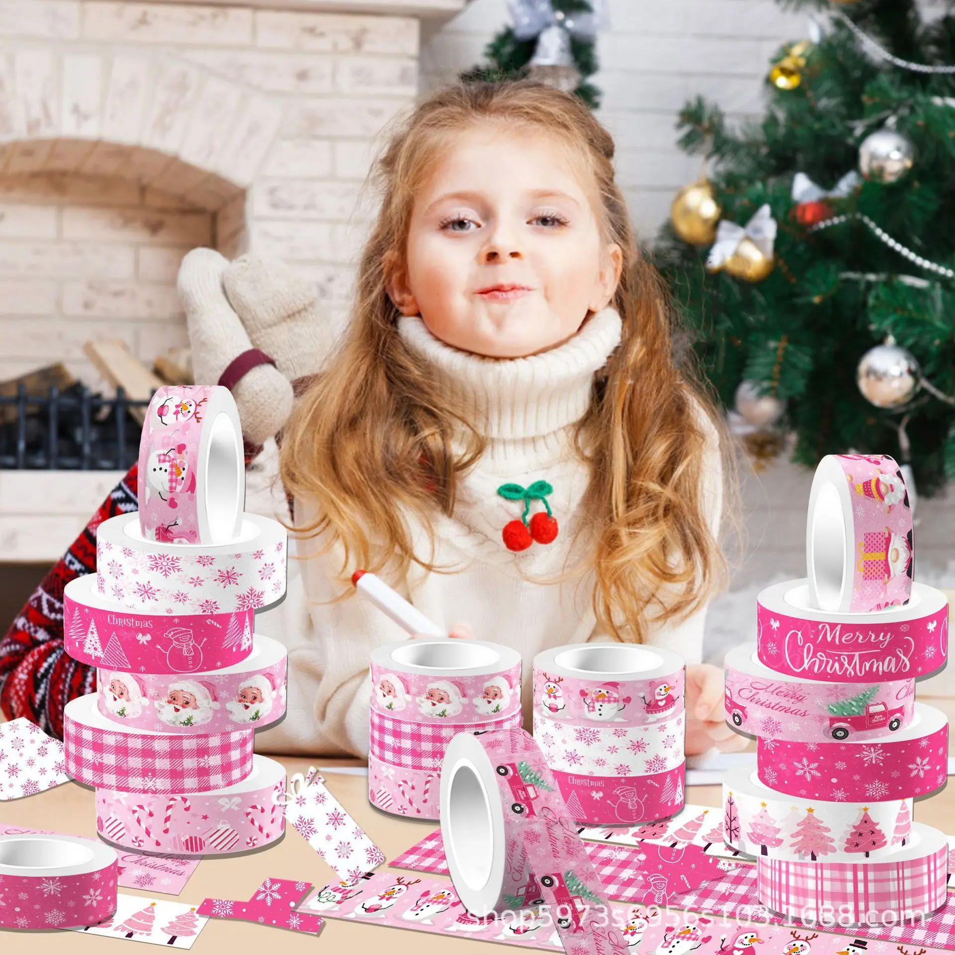 Flores de Nieve, Cinta Adhesiv - Washi Tape Rolls reseña y precio