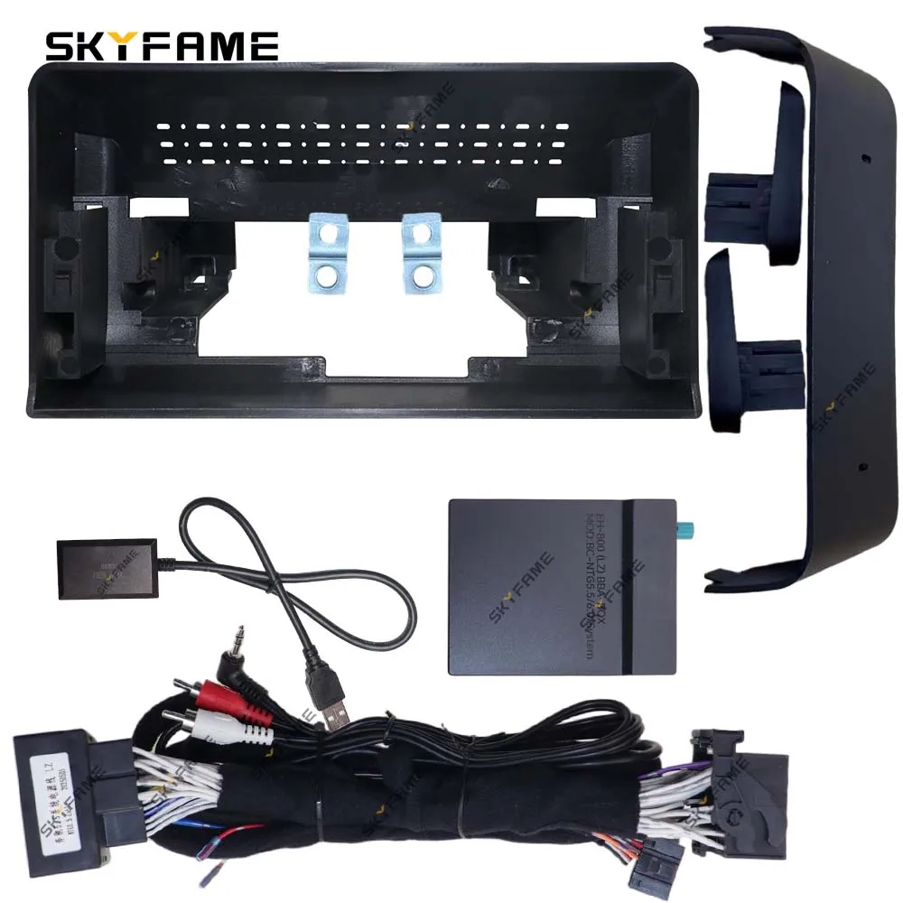 SKYFAME 12.3 Inch Frame Fascia Adapter Canbus Box Android Radio Dash Fitting Panel Kit For Benz C Class W205 GLC V Class W447