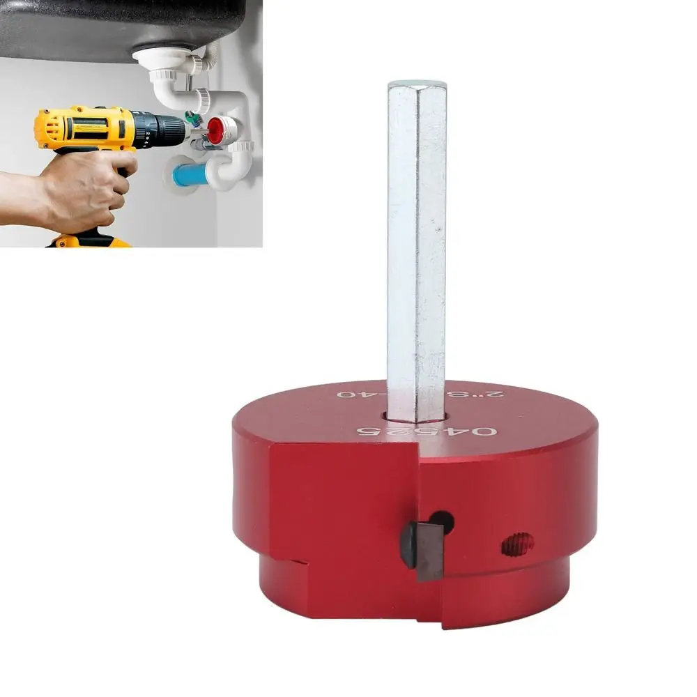 Durable Aluminum Alloy Pipe Reamer Kit Red 1 Inch/1.5 inch/2 inch Fitting Saver PVC Socket Saver Vent Lines