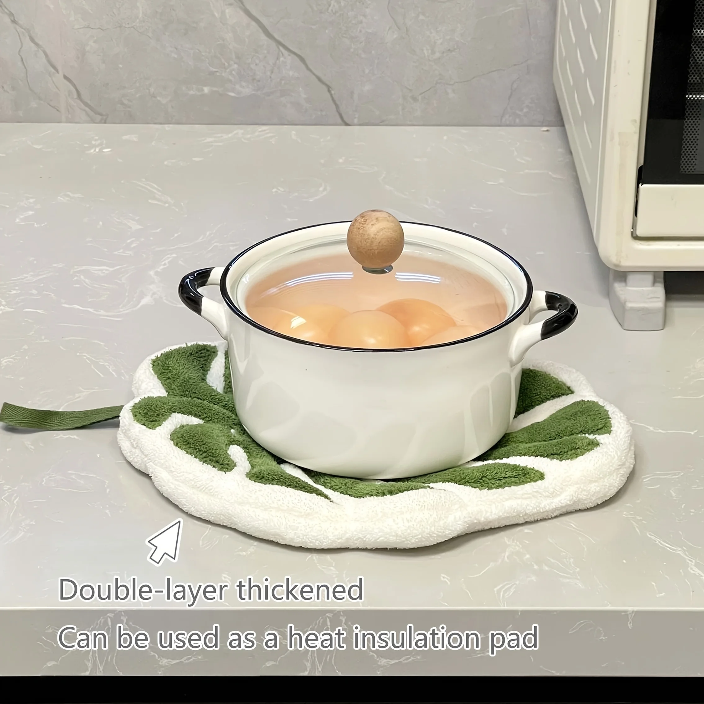 Toalla de Baño de Bambú con Diseño de Hoja de Tortuga, Absorbente y Colgable, para Uso en Baños, Restaurantes y Cocinas