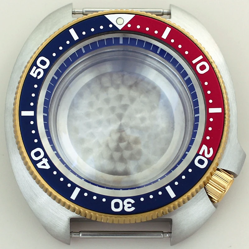 

44mm Mechanical Watch Case with Chapters Ring Sapphire Glass For Modified tuna mouth NH35 NH34 NH36/38 4R36 Movement 28.5mm Dial