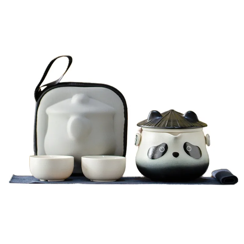For Tea Set, Ceramic Portable Outdoor Camping Storage Express Cup, Household Tea Set