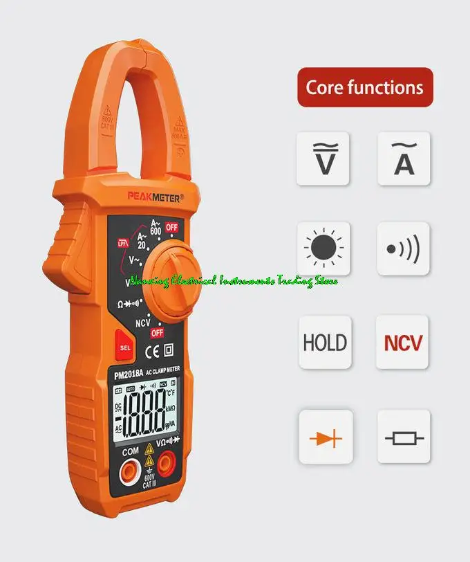 

Тестер емкости PM2108A/PM2108B/PM2108S, интеллектуальный цифровой мультиметр-Зажим постоянного и переменного тока, 6000 отсчетов