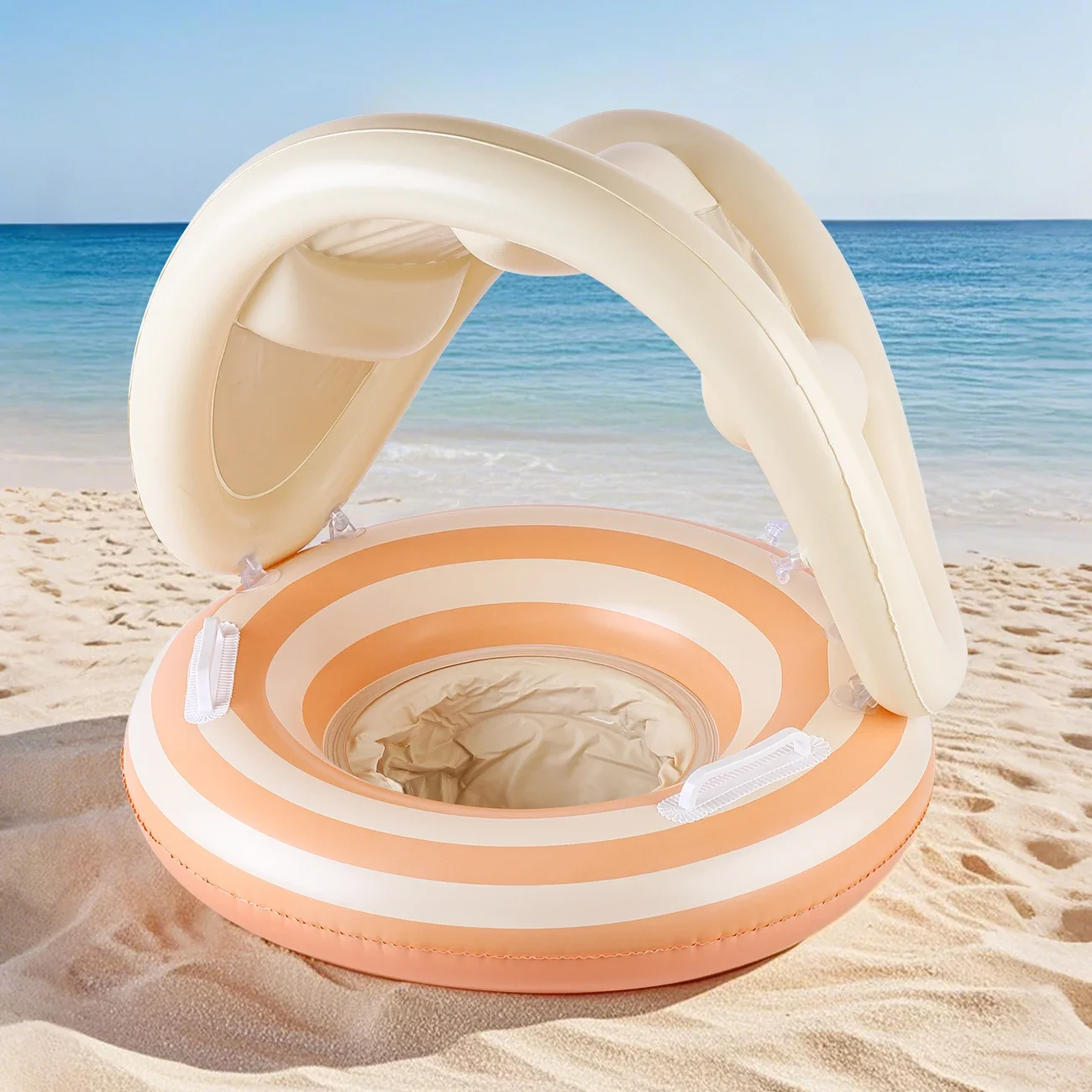 Flotadores de piscina a rayas Retro para niños, anillo de natación para niños, juguetes de playa, flotador de piscina para niños, flotadores de natación