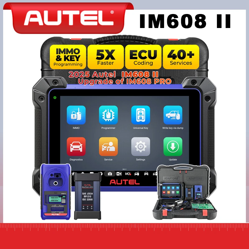 

Autel MaxiIM IM608 II Pro XP400PRO IMMO Инструмент для программирования ключей Автомобильный диагностический инструмент Сканер OBD2 PK IM508 IM508S IM608Pro