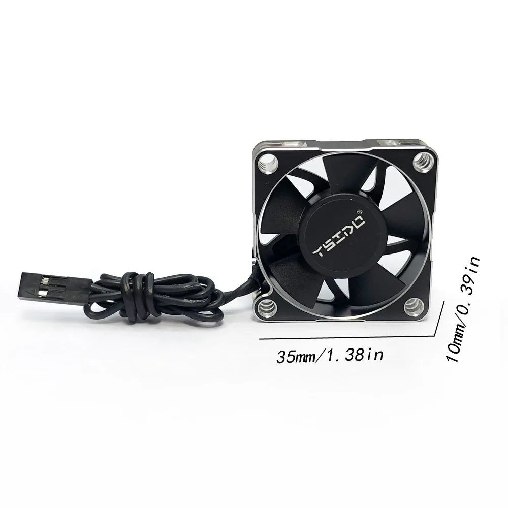 YSIDO RC 30/35/40/45mm Fan Warmteafvoer Koelventilator voor RC Crawler 1/12 1/10 1/8 1/7 Motor Borstelloze/Geborsteld ESC RC Auto