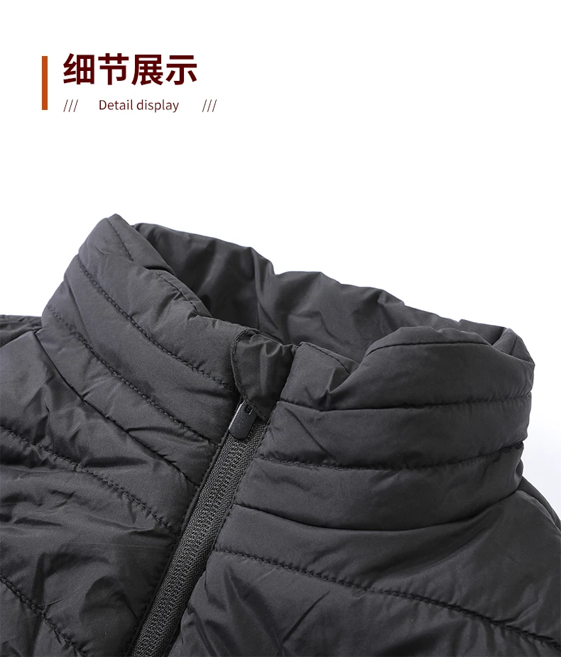 17-Zonen-Smart-Heizweste mit unabhängiger Doppelzonen-Steuerung und drei Temperaturstufen – Outdoor-Freizeitjacke – Detail 11