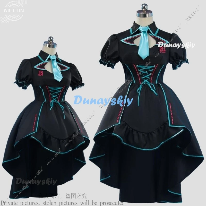 Project Sekai Colorful Stage Anime Game mikuku Halloween Costume Party Cosplay Adult Woman Cute Dress PJSK mikku Role Play