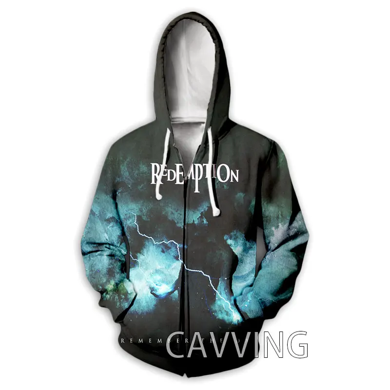 CAVVING 3D Printed  Redemption Band  Zipper Hoodies Zip Hooded Sweatshirt Harajuku Hoodie Sweatshirt for Men/women