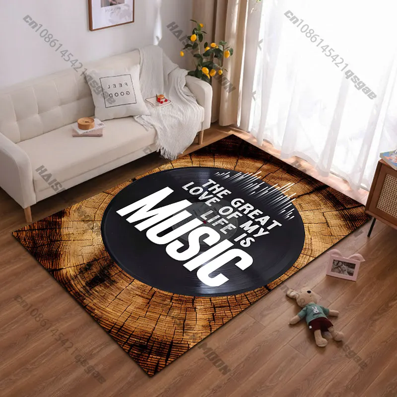 Passion dedication connection through music carpet Yoga living room room decor children's crawling mat doormat area rug