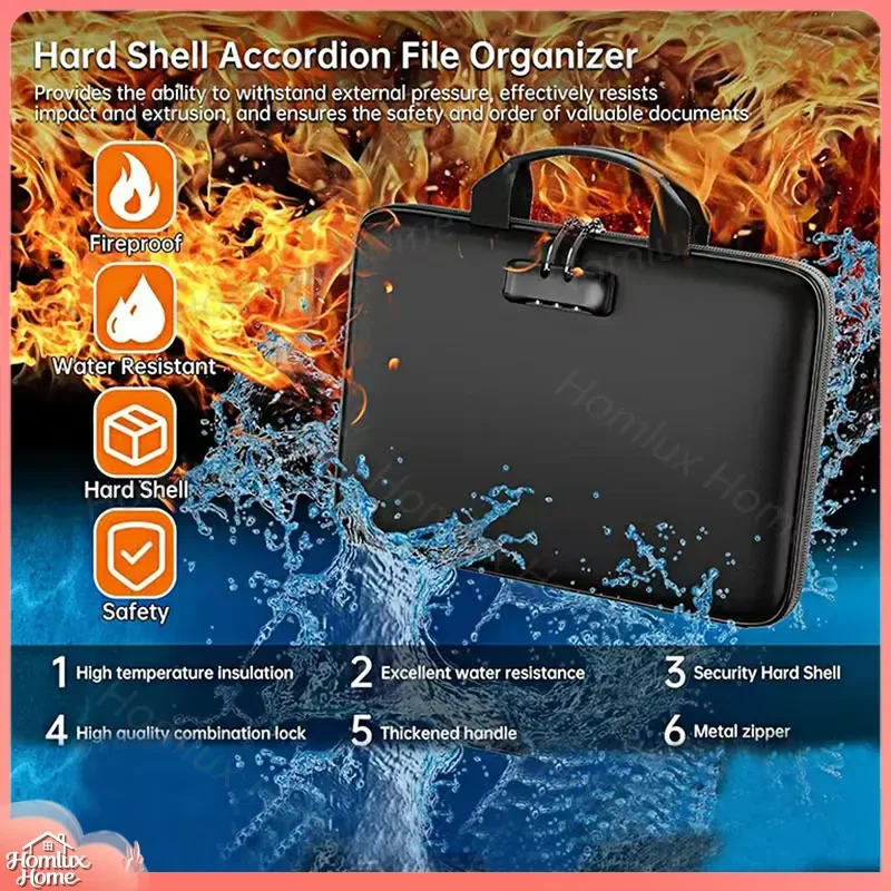 Fireproof Waterproof Glass Fiber EVA Hard Shell Organ Bag Moisture Proof Sealed Large Capacity Folder Bag for Keyboard