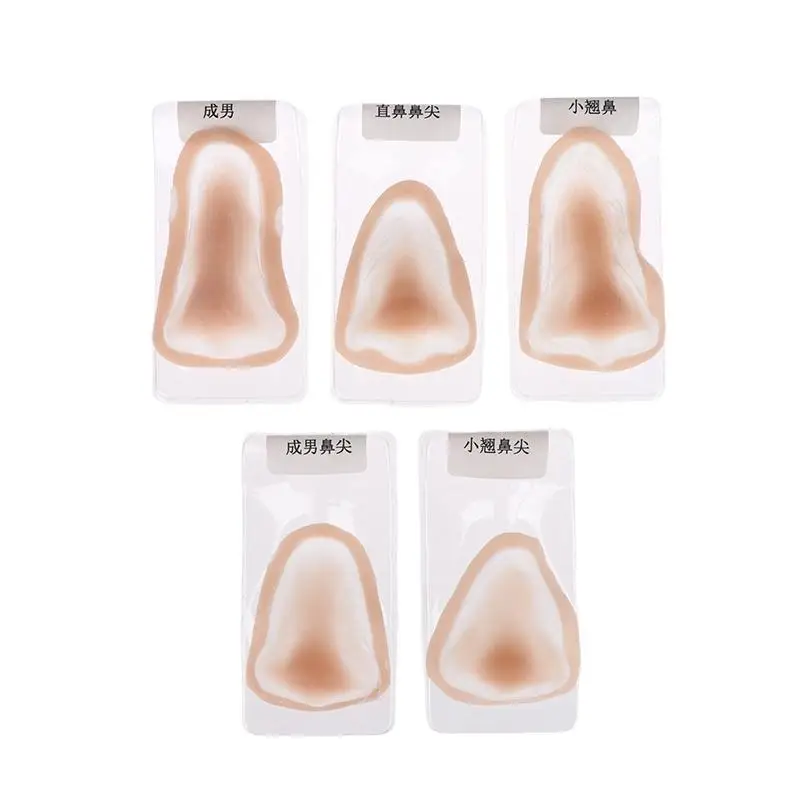 1 Set Wiederverwendbare Cosplay Silikon-Nasen- und Kinn-Sets Natürlicher Effekt Make-up Prothetik-Kits Professionelle Silikon-Gel Falsche Nase & Kinn – Detail 10