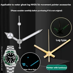 Shenyu Luminous Watch Hands For Rolex Water Ghost Log Submariner/Datejust NH35 NH36 Movement Modification Second Hand Watch