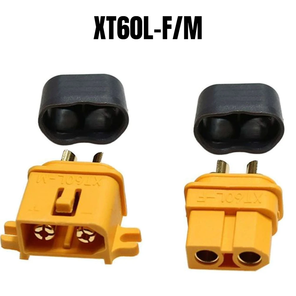 XT60L-F/M XT60 with Lock Buckle Anti-Disconnect Fixed Male Female Plug for RC Drone Battery
