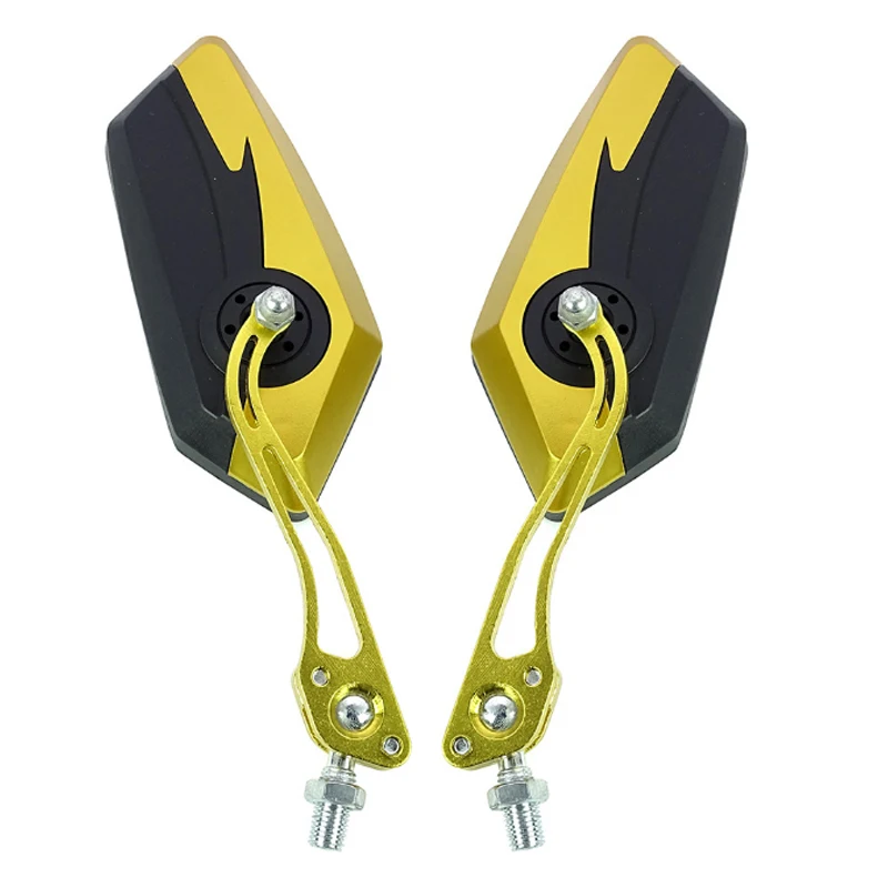 AliExpress NONE Motorcycle Accessories Two-Color Rearview Mirror Side Mirrors Universal M8 M10 Scooter E-Bike Cafe Racer For Honda Yamaha Yadea