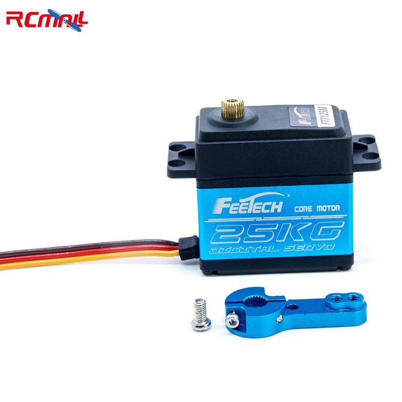 FEETECH FT7125M أجهزة رقمية 4-8.4 فولت 25 كجم 180 درجة محرك تروس فولاذي كامل لروبوت سيارة RC