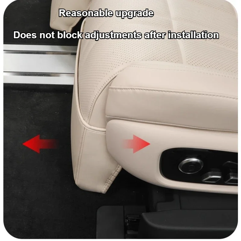 For Changan Deepal S09 Car Co-pilot Electric Leg Support 90 Degree Adjustable Upgrade Queen Passenger Seat Leg Rest Leather Pad detail image 6