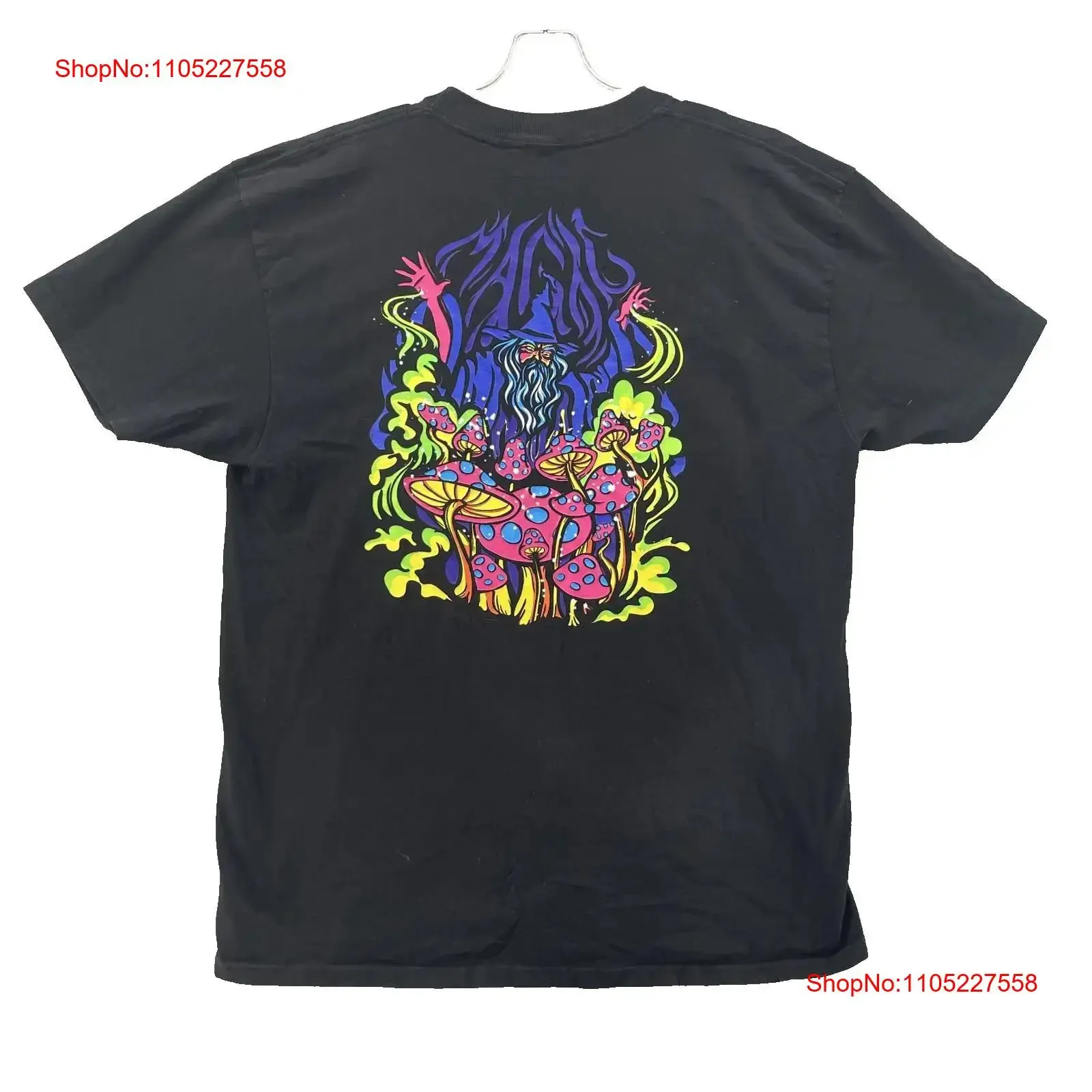 Alab T Shirt XL Magic Mushroom Wizard Psychadelic Psilocybin Skater Streetwear vintage Washed Breathable Unisex