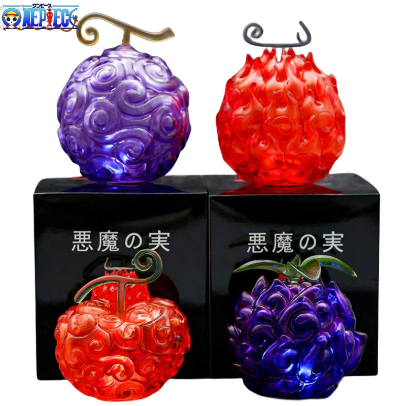 One Piece Devil Fruit Gomu Gomu No Mi Yami Yami No Mi Mera Mera No Mi Flame-flame Fruit Anime Figures Pvc Collectible Toy Models