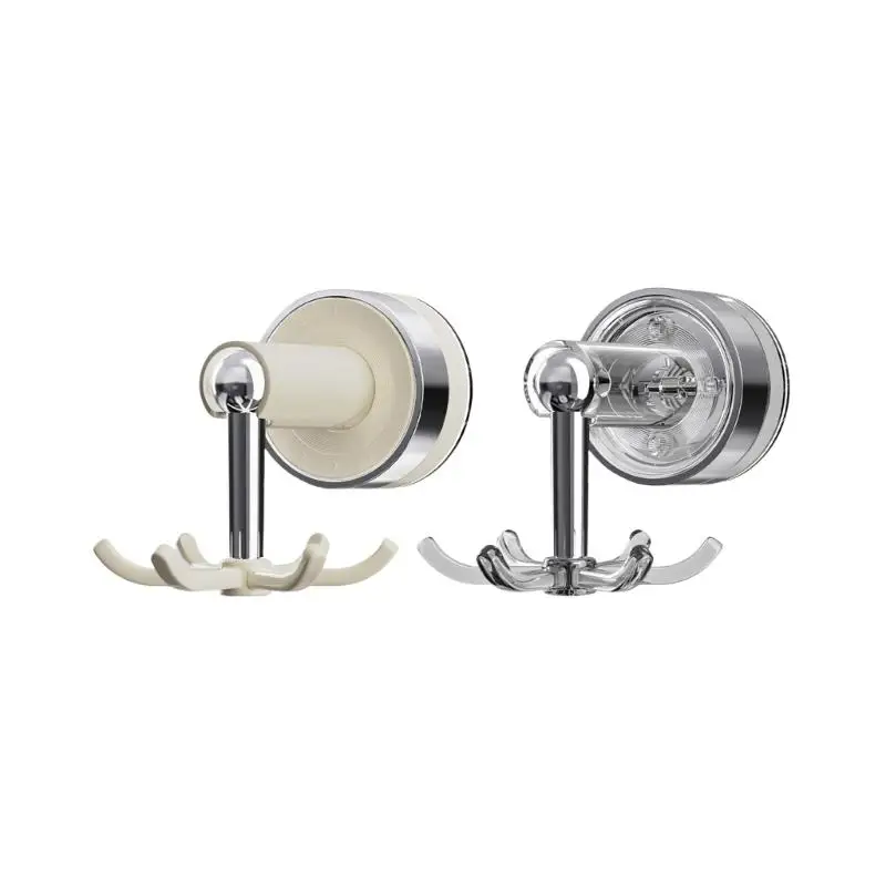 

652F strong ABS 6 Claw Rotating Suction Hook No Drilling need Space Saving Kitchen Storage for Kitchen Wall Storage