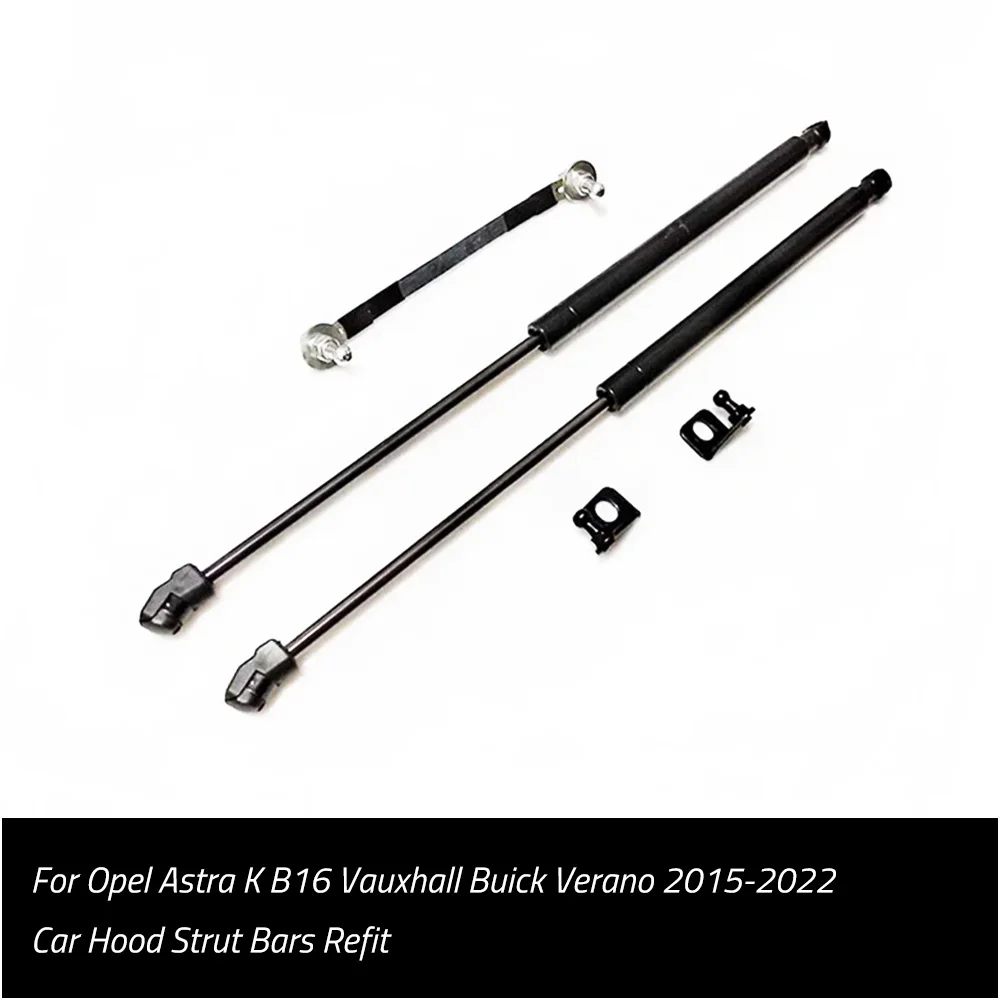 Front Hood Bonnet Gas Struts For 2015-2022 Opel Astra K B16 Vauxhall Buick Verano Lift Support Rod Shock Damper Prop Spring