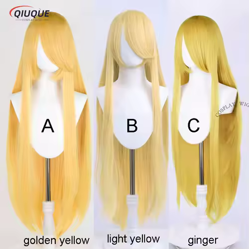 80 Colors 100cm Long Straight Cosplay Wig Anime Compatible Universal Omopinenet Heat Resistant Synthetic Hair Wigs + Wig Cap - Image 15