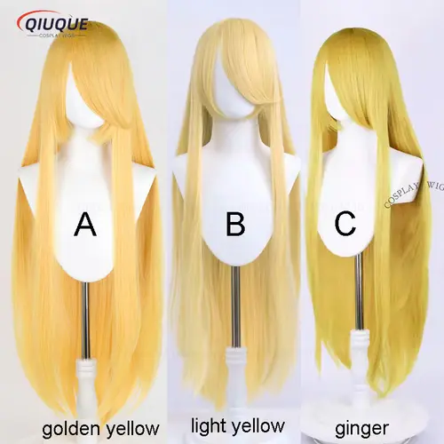 80 Colors 100cm Long Straight Cosplay Wig Anime Compatible Universal Omopinenet Heat Resistant Synthetic Hair Wigs + Wig Cap - Image 15