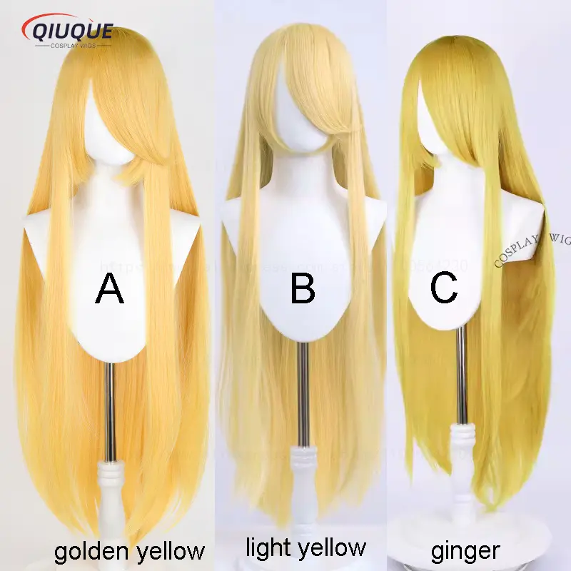 80 Colors 100cm Long Straight Cosplay Wig Anime Compatible Universal Omopinenet Heat Resistant Synthetic Hair Wigs + Wig Cap - Image 15