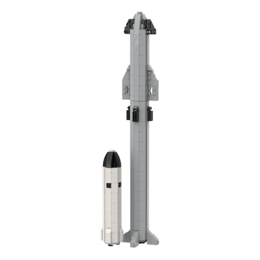 

BuildMOC SpaceX Starship Super Heavy Carrier Rocket Building Blocks Set Falcon Launch Vehicle Bricks Toys For Kid Birthday Gifts