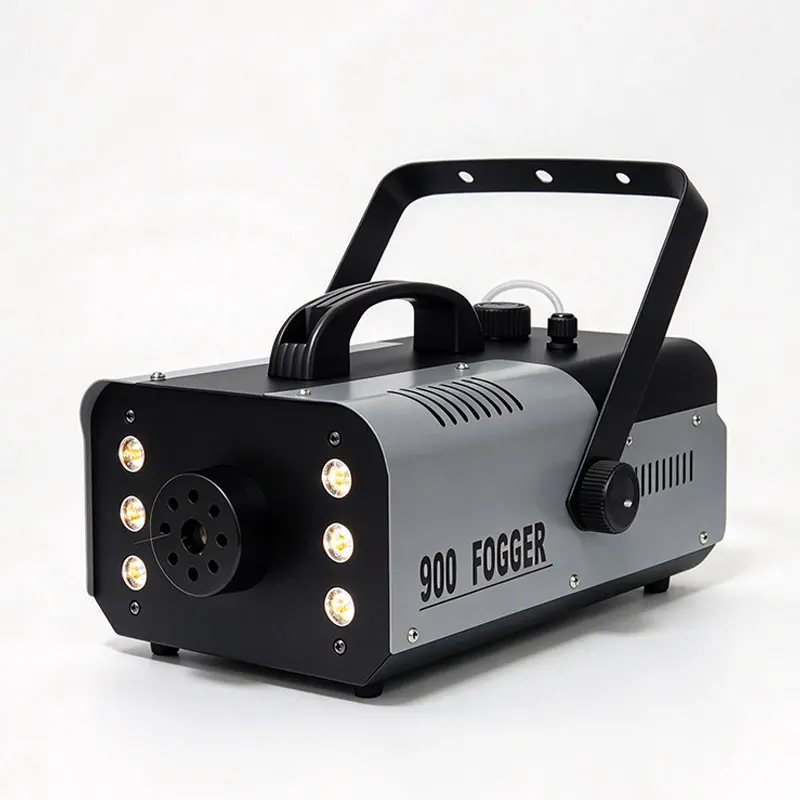Portable Smoke Machine 900W 6LEDs Manual Remote Fog Machine For Carnival Wedding Christmas Halloween Party Stage Light Effects