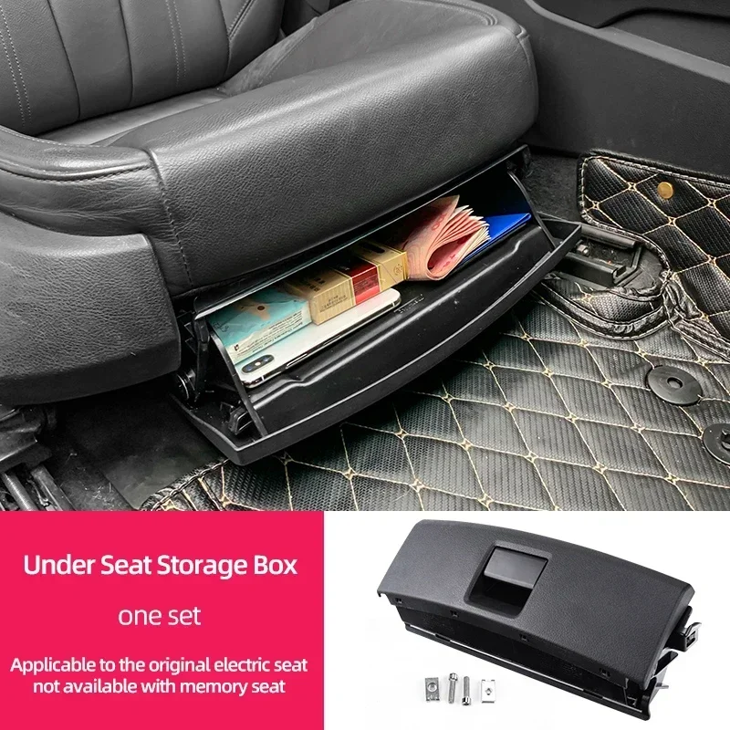 Auto-accessoire passend voor Audi A3 8V 8Y A4 B8 A5 A6 Q3 Q5 2018 2019 2020 2021 2022, elektrische stoel opbergbox organizer, retrofit.