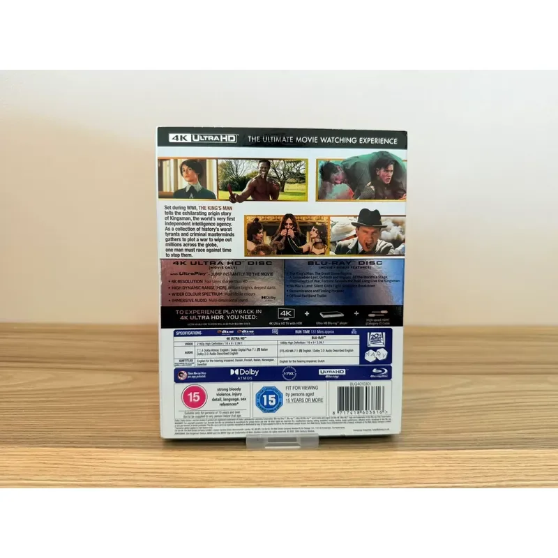 British Version 4K Blu Ray Ace Agent Origin Movie Disc