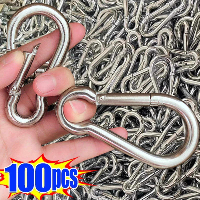 

Mini Carabiner Keychain Alluminum Alloy D-ring Buckle Spring Snap Clip Hooks Keychain Carabiner for Keys Camping Accessories