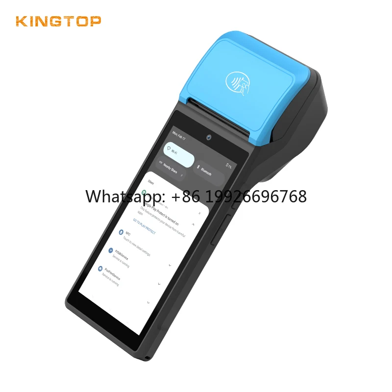 5.5in Wireless POS Terminal Android 4G NFC QR Payment Device with Touchscreen for Retail Business Use