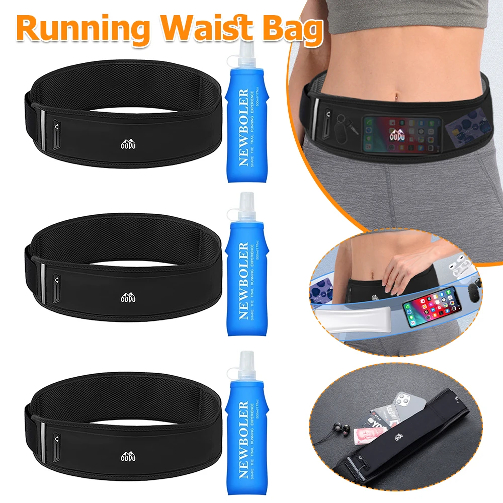 

Running Waist Pack Fitness Belt Bag Hydration Running Belt Sports Jogging Phone Waist Pouch Breathable Athletic Fanny Pack