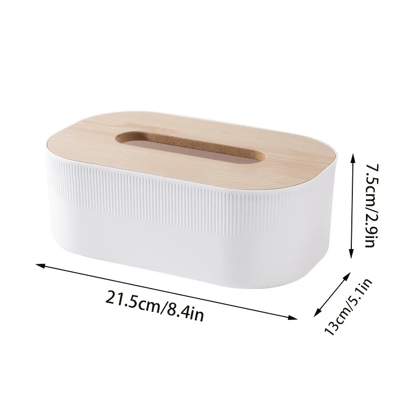 Arched Tissue Box with Lid | Large Towel Dispenser, Oil Rubbed End, Suitable for Bathroom, Bedroom, Living Room, Dormitory