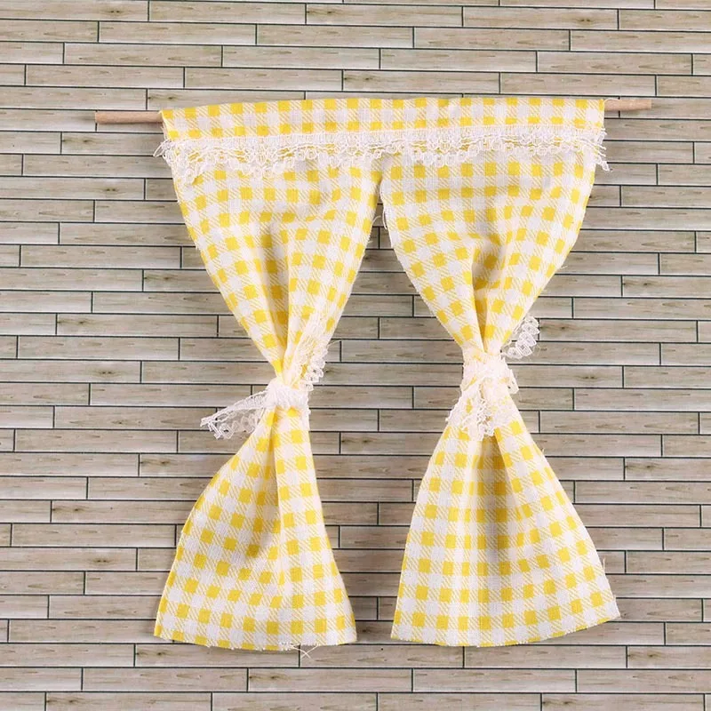 Mini Prinses Kamer Decoratie Gordijn Doek 1:12 BJD Poppenhuis Miniatuur Accessoires Ornamenten Poppenhuis Artikelen Creatief Speelgoed