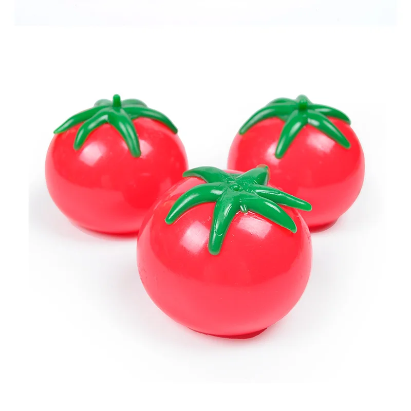 Taba Squishy Cool ในฤดูร้อนมะเขือเทศบอลลูนน้ําต่อสู้บนชายหาดไม่สามารถหักผลไม้ประดิษฐ์เด็กบีบของเล่น