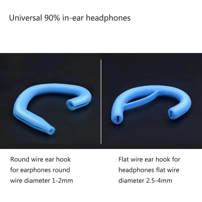 Removable Silicone Earhook Earphone Hook Holder Sports Earhooks Earphone Wire Cable Hanger Earclip for Sports Earphone Headset