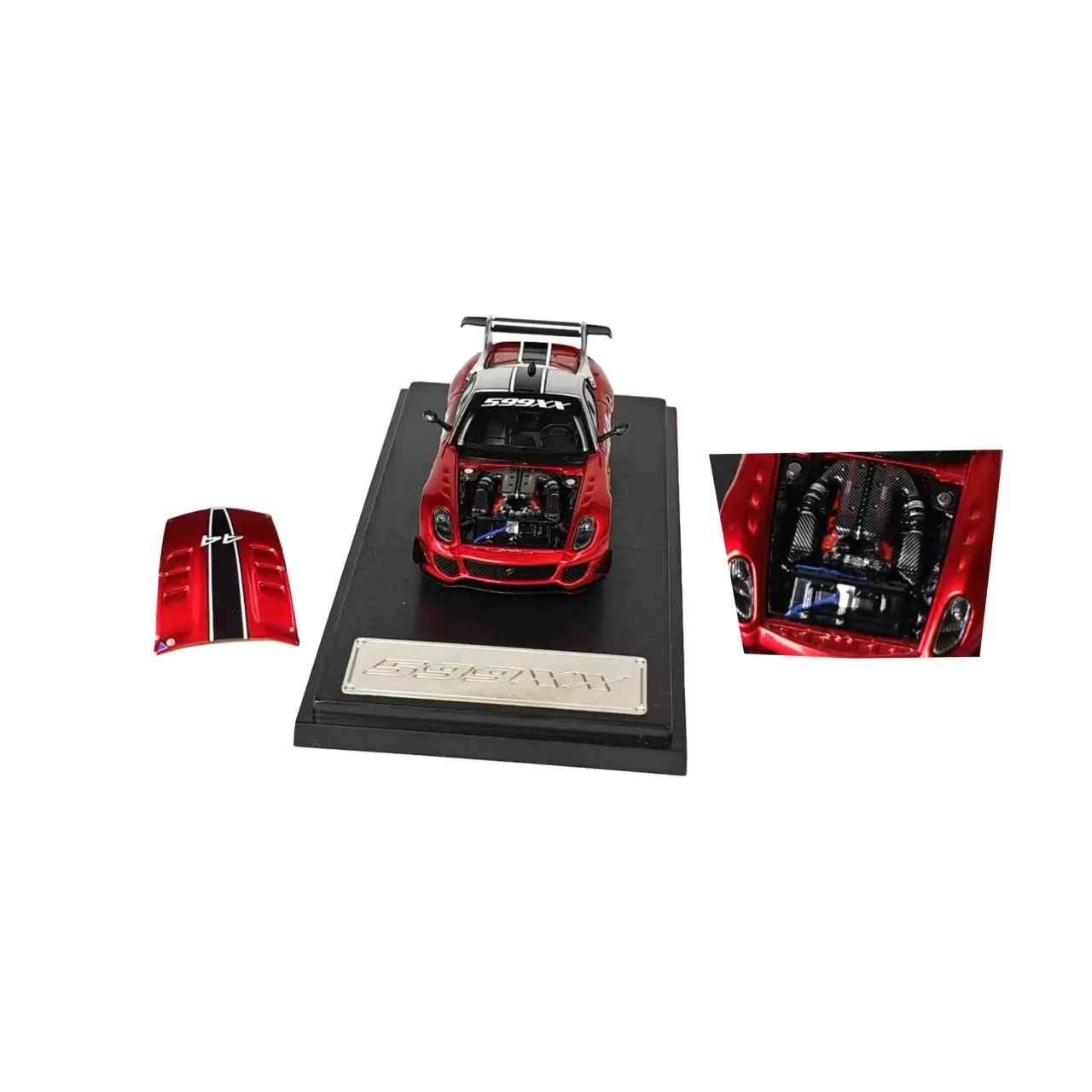 ライノモデル-rm-1-64-599xx-evo-スタンダー-レッド-ホワイト-ダイキャストモデルカー