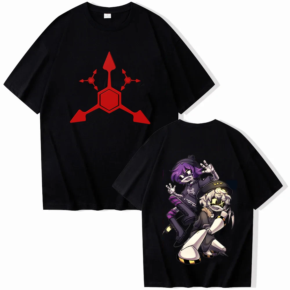 Murder Drones Uzi N T‑Shirt Cartoon Robot Anime Merch Unisex O‑Neck Short Sleeve Tee Casual Loose Streetwear Tops for Men Women