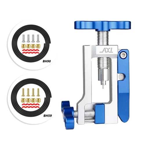 Manguera hidráulica de freno de bicicleta, herramienta de instalación de inserción de controlador de aguja de aceite para Alicates de Cable de bicicleta de montaña y carretera, herramientas de conector de oliva BH90 BH59