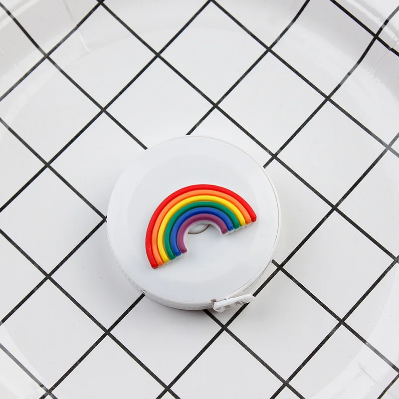 Cute Cartoon Mini Tape Measure Portable Dual Sided Retractable Soft Ruler For School Projects Home Sewing Body Measurement