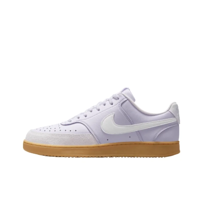 Nike Court Vision Leather Low top Skateboard Shoes Men's Purple IB2998-500