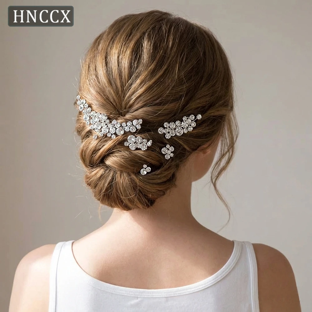 YouLaPan Handmade Full Rhinestone Hair Comb Set Sparkling Bridal Wedding Hair Accessories Women Party Prom Headpiece HP387