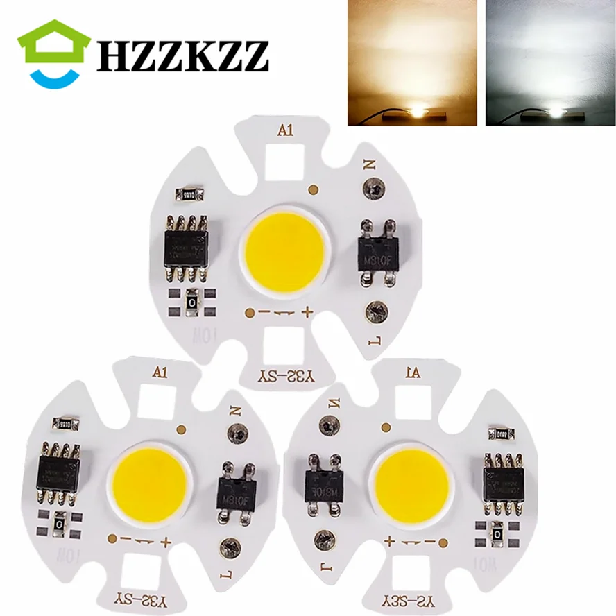 220V Y32 Lampada Smart IC LED COB Chip 3W 5W 7W 9W For DIY LED Light Bulb Downlight Spotlight Need Not Lighting Transformer