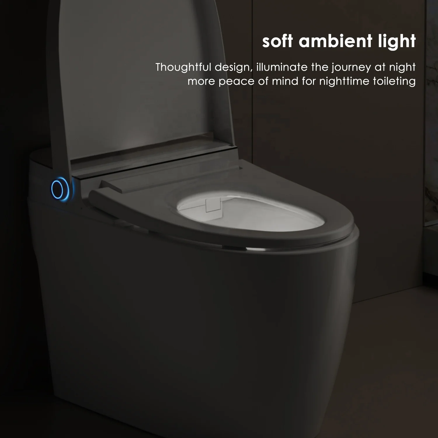 HKZX MUBI Versione semplice Allungato S-trap Bagno Intelligente WC Sanitario in ceramica Bidet intelligente automatico elettrico