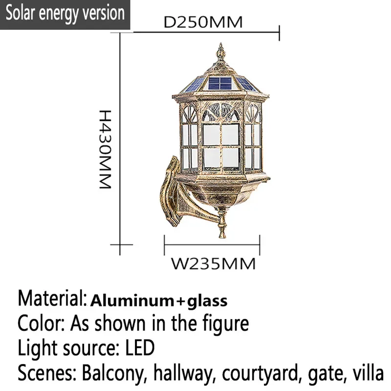 APRIL Contemporary Solar Outdoor Waterproof Wall Lamps Simplicity Creative Balcony Hallway Courtyard Villa Gate Hotel