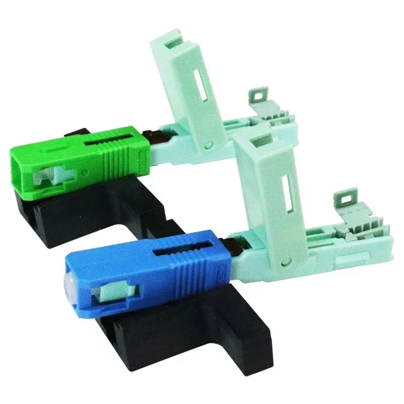 

Бесплатная доставка FTTH SC APC оптоволоконный разъем одномодовый Fibra Optica быстрый адаптер 100 шт. SC UPC SM быстрый разъем